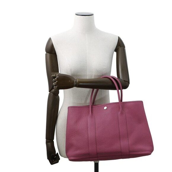 HERMES Garden Party Size PM Negonda Leather Tosca - Picture 1 of 15